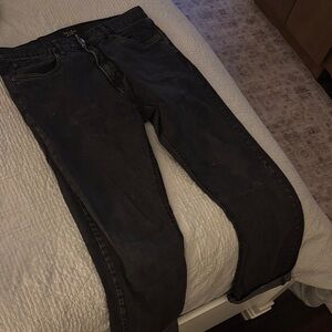 Classic Black Straight Men's Jeans